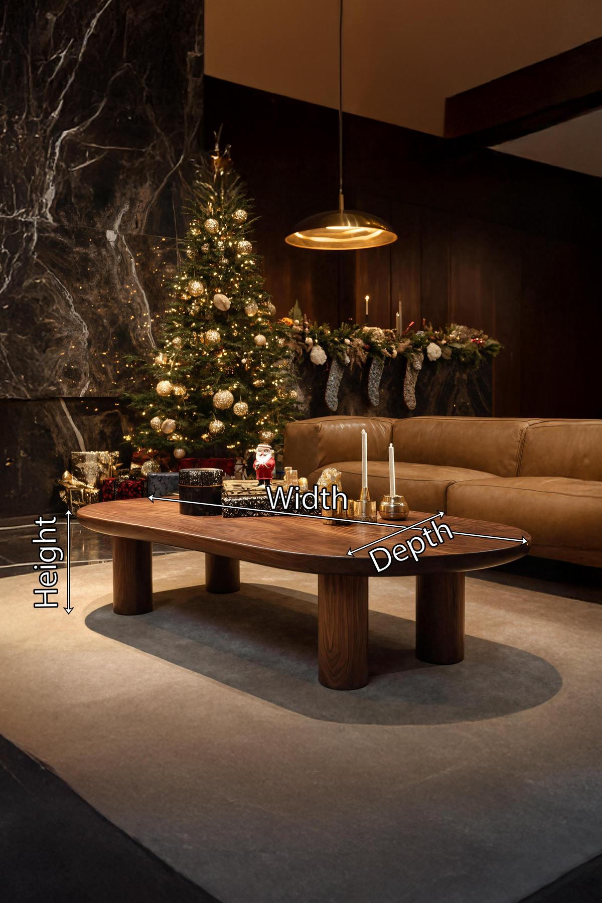 Handcrafted Live Edge Coffee Table