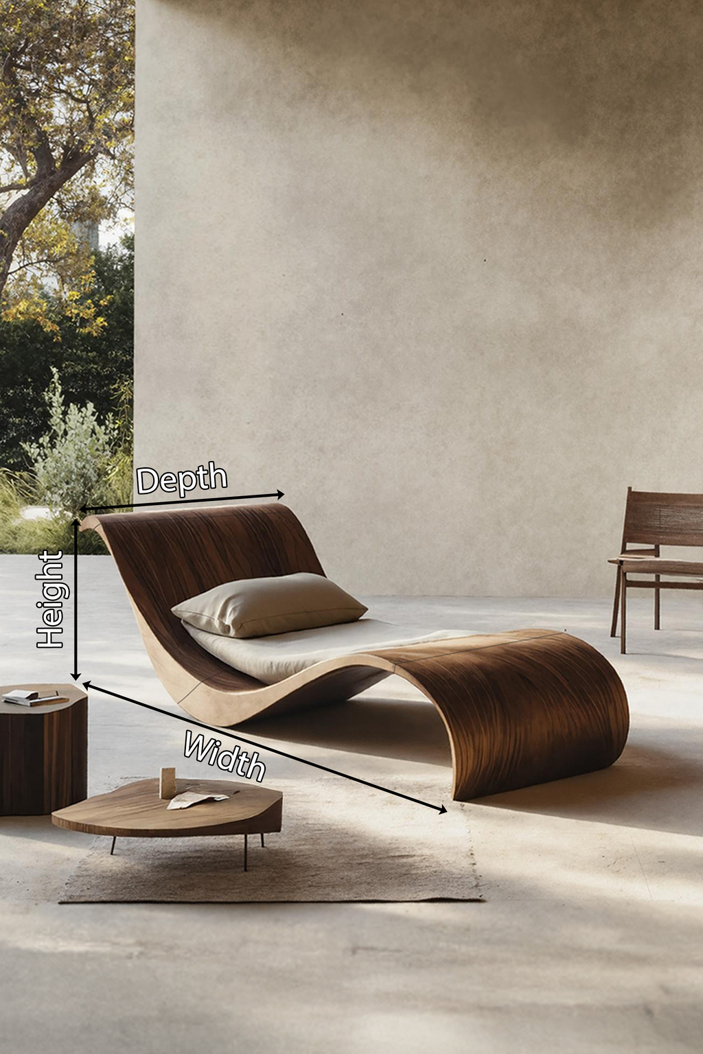 Handcrafted Solid Wood Garden Daybed