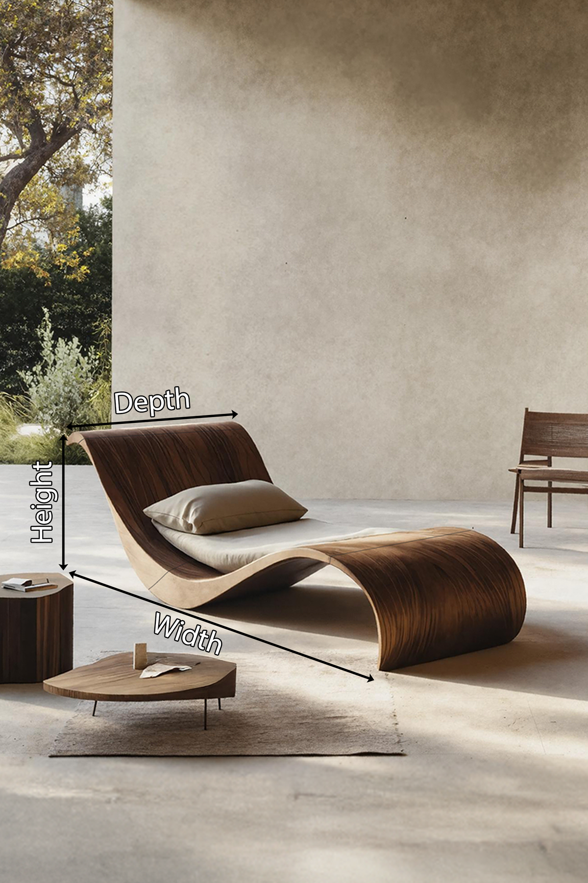 Handcrafted Solid Wood Garden Daybed